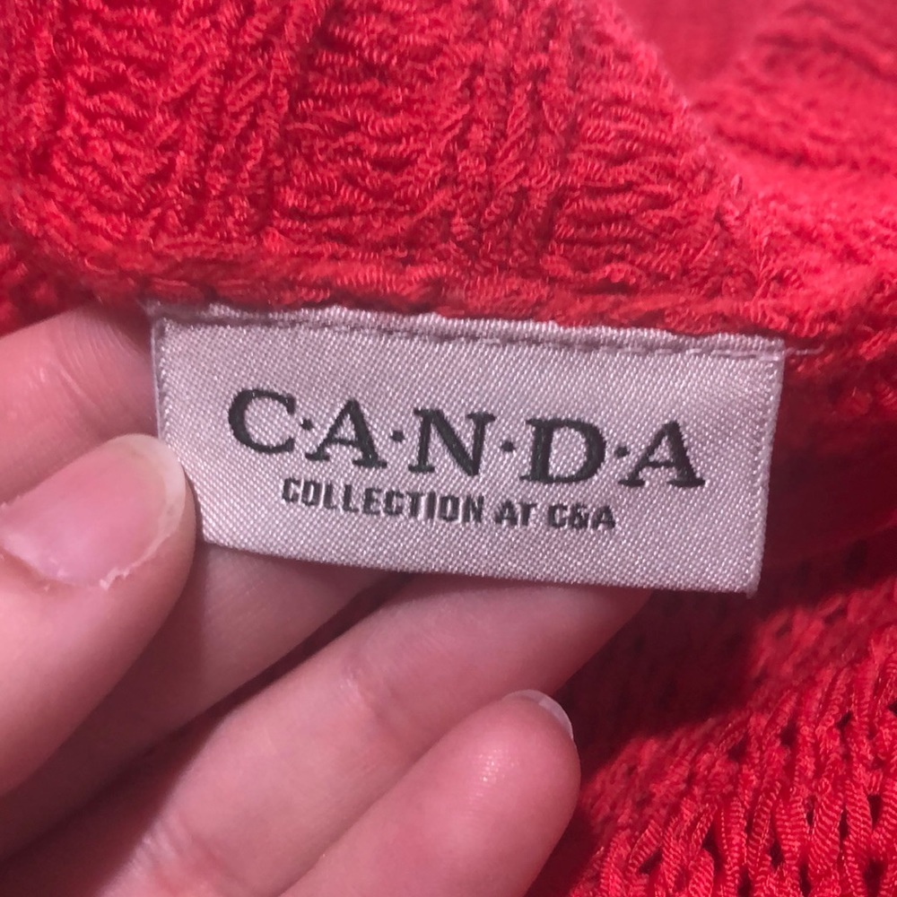Canda One Button Cardigan Size Medium - image 8